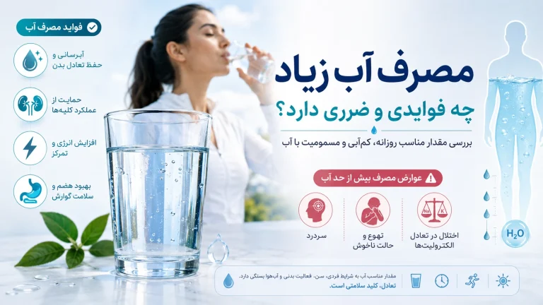 مصرف آب زیاد چه فوایدی و ضرری دارد