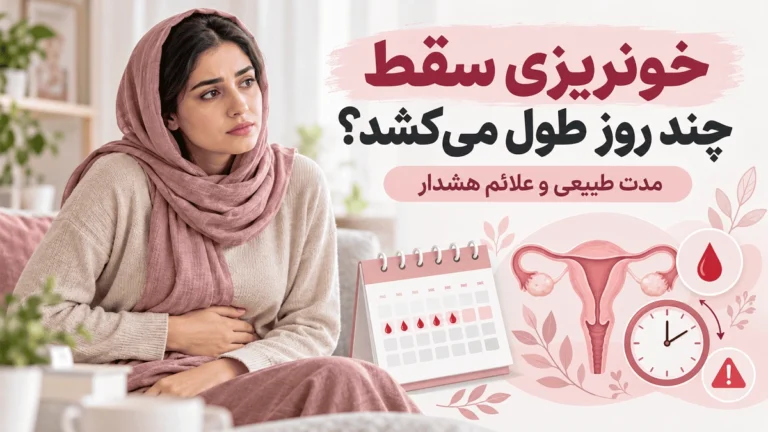 مدت خونریزی سقط