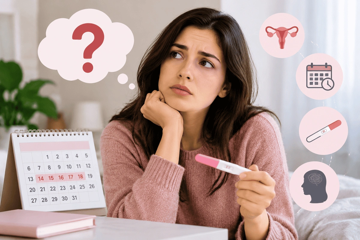 چند روز تاخیر پریود طبیعی است؟ بررسی علت‌های عقب افتادن قاعدگی